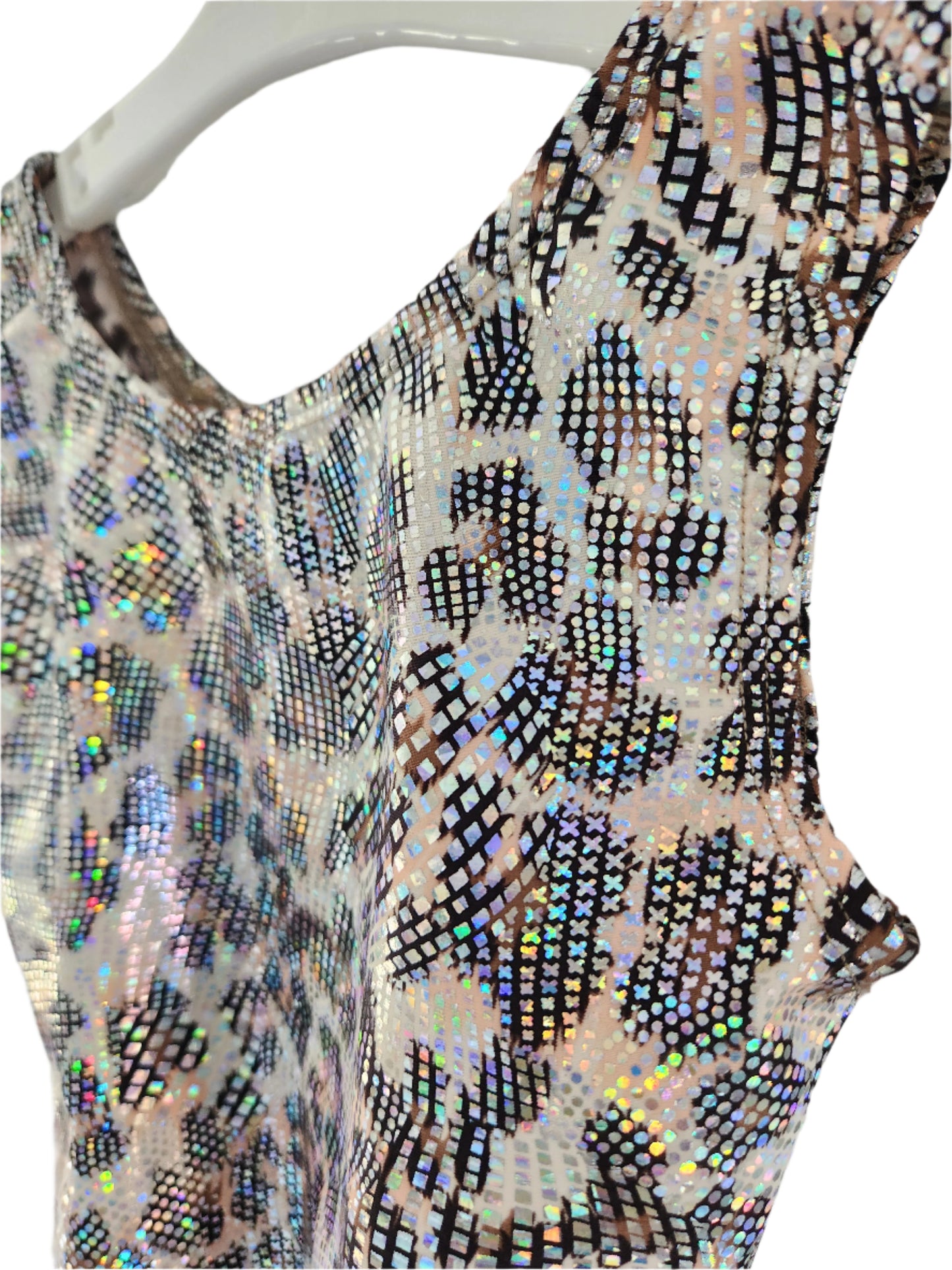 Leotard Hologram Leopard Print