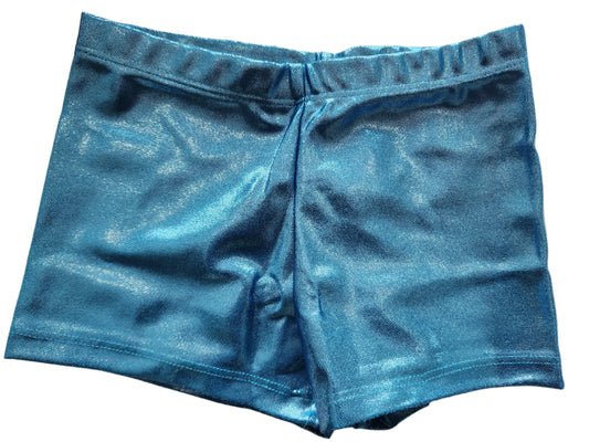 Hot Pants in Mystique Aqua & Dim Blue