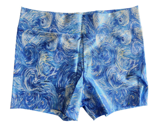 Hot Pants in Mystique High Waist Van Gogh Style