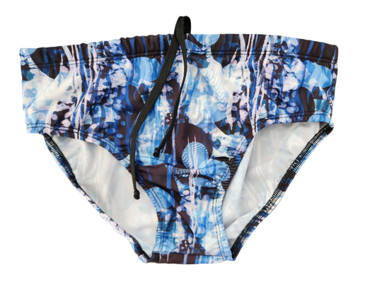 Brief Swimsuit in Aquatic Design