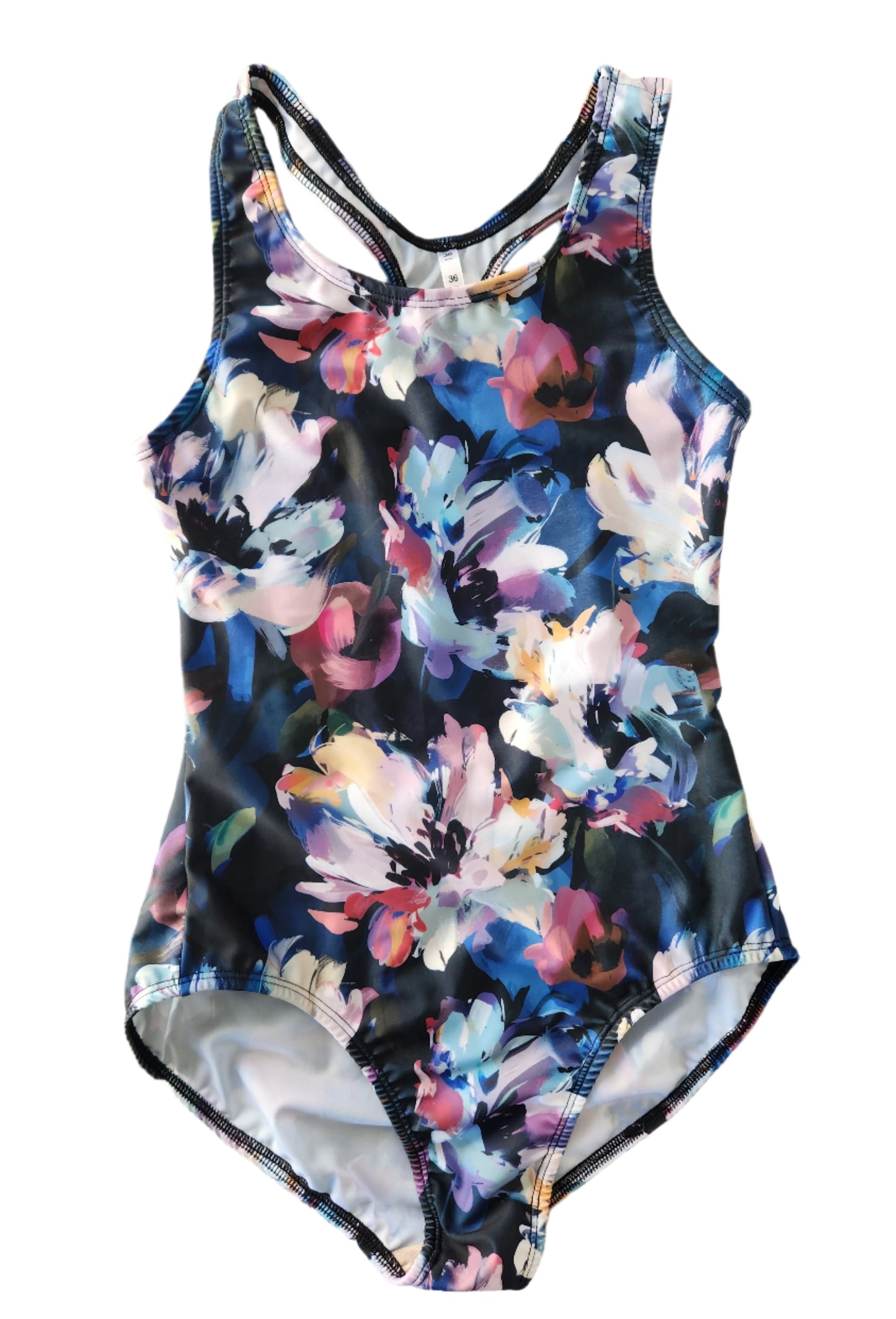 Extra Life Fastback Swimsuit in a Painted Floral Design