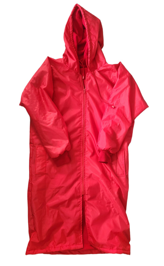 Red Parka Jacket with Red Fleece Lining