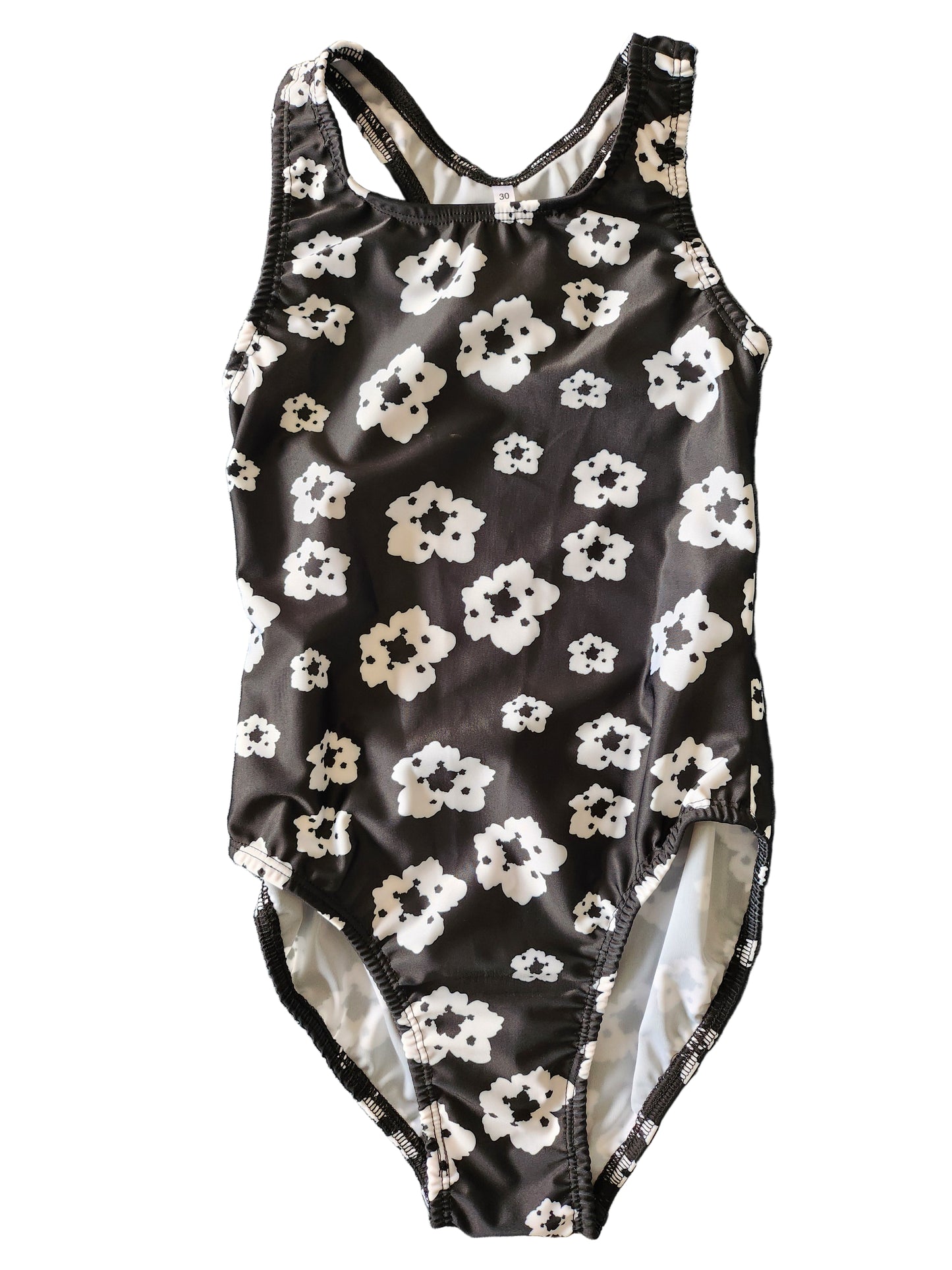 Extra Life Fastback Swimsuit in Urban Garden White Floral Design
