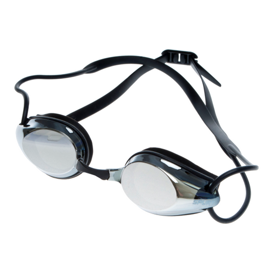 Spurt Intermediate Racer R3 Senior Goggle in Smoke Black with Mirror Silver Lens & Dark Tint