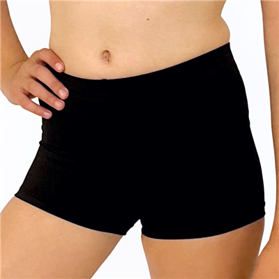 Hot Pants in Matt Plain Black