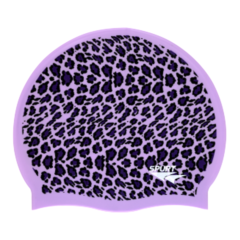 Leopard Print on Lilac Spurt Silicone Cap