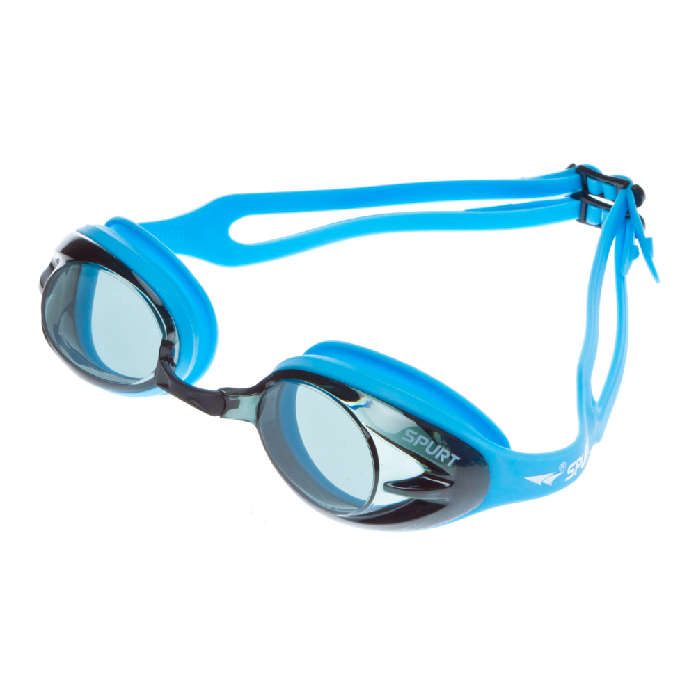 Spurt Crush N3 Senior Goggle in Light Blue with Black Lens & Medium Tint