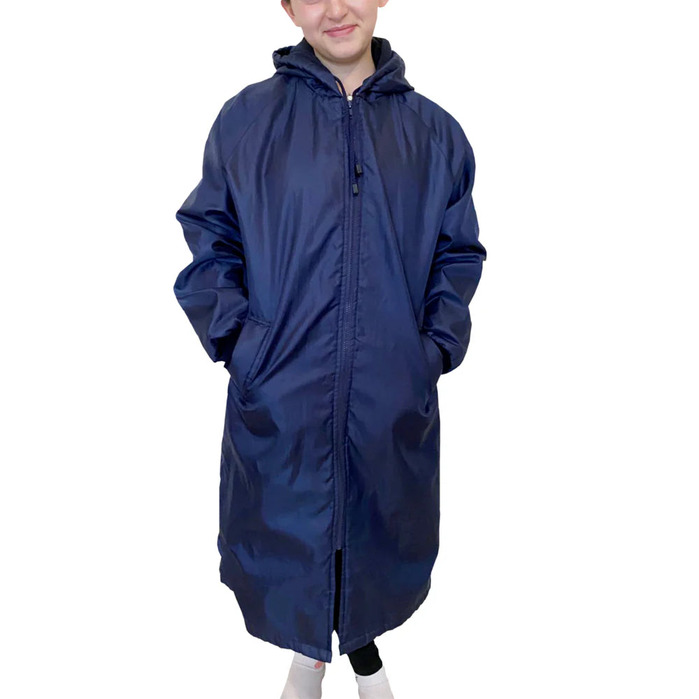 Navy Parka Jacket with Navy Fleece Lining