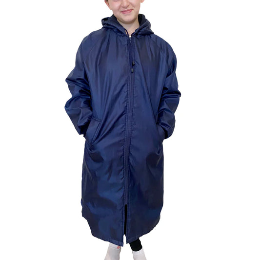 Navy Parka Jacket with Navy Fleece Lining