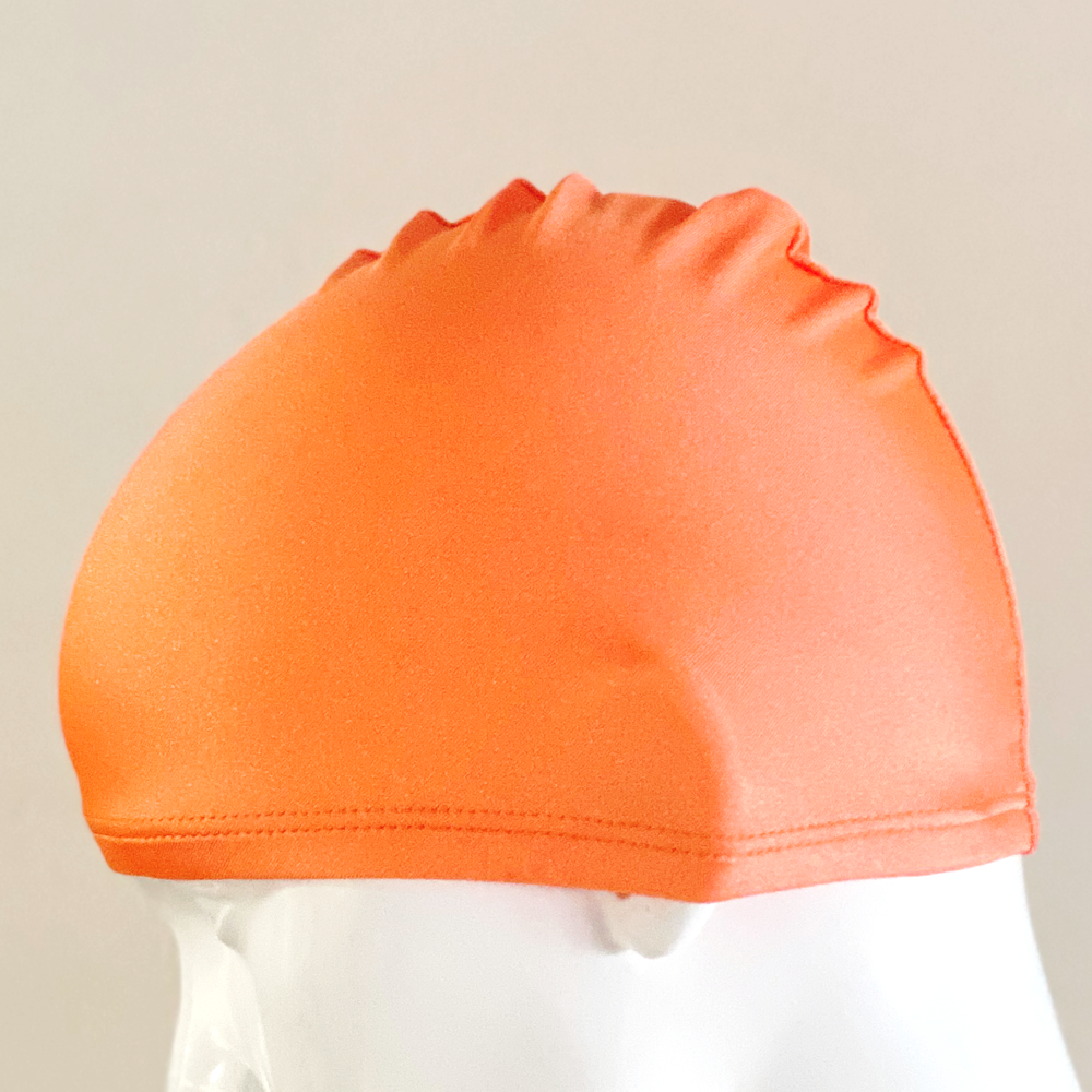 Lycra Swim Cap: Orange