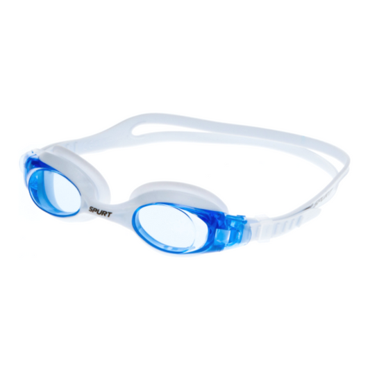 Spurt Splash Sil 60 Junior Goggle in White with Light Blue Lens & Light Tint