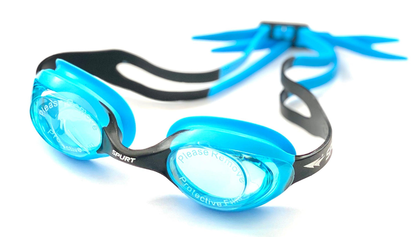 Spurt Blaze Sil 6 Junior Goggle in Light Blue & Black with light Blue Lens & Light Tint