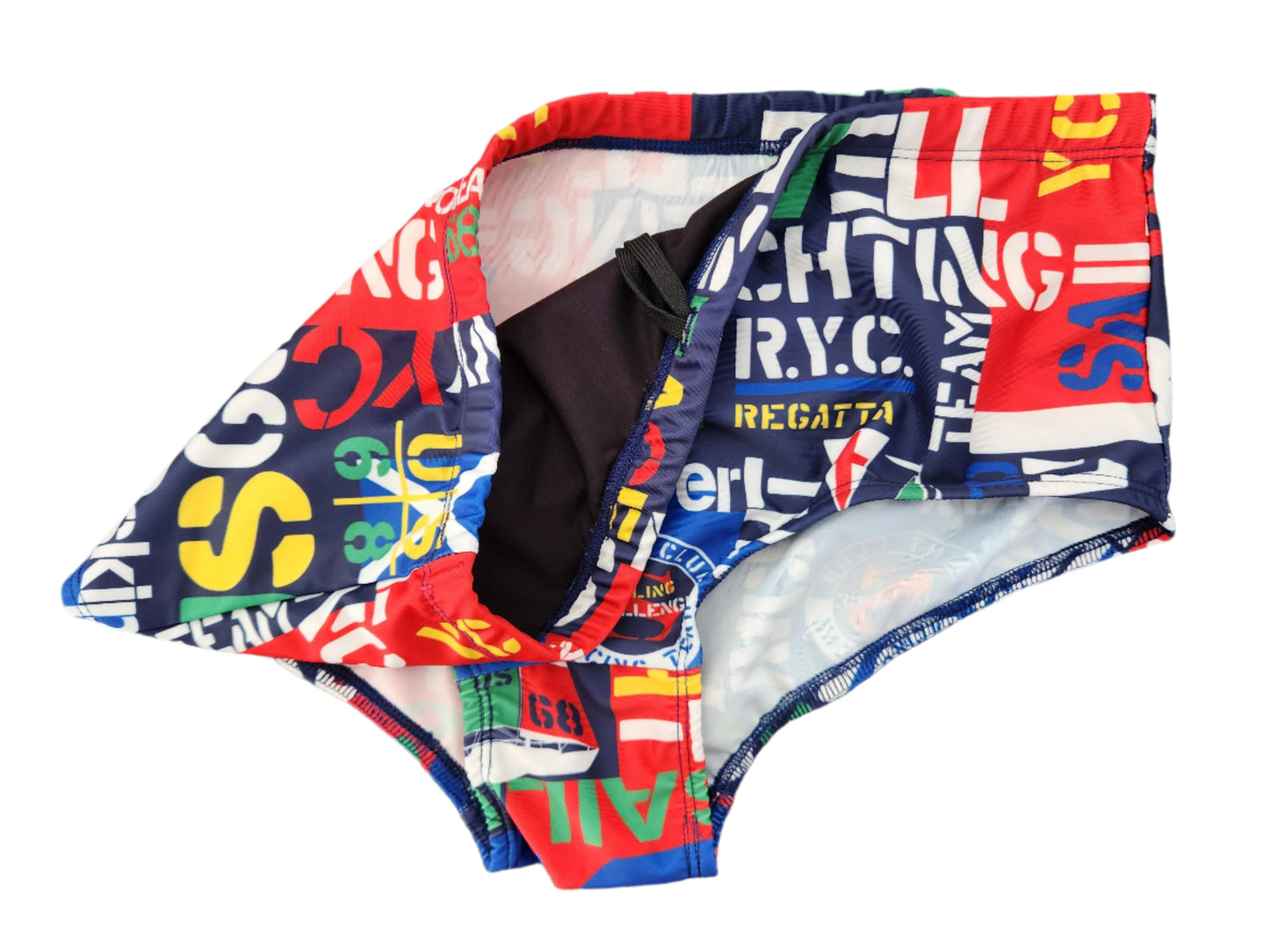 Boxer Swimsuit in a Nautical Design