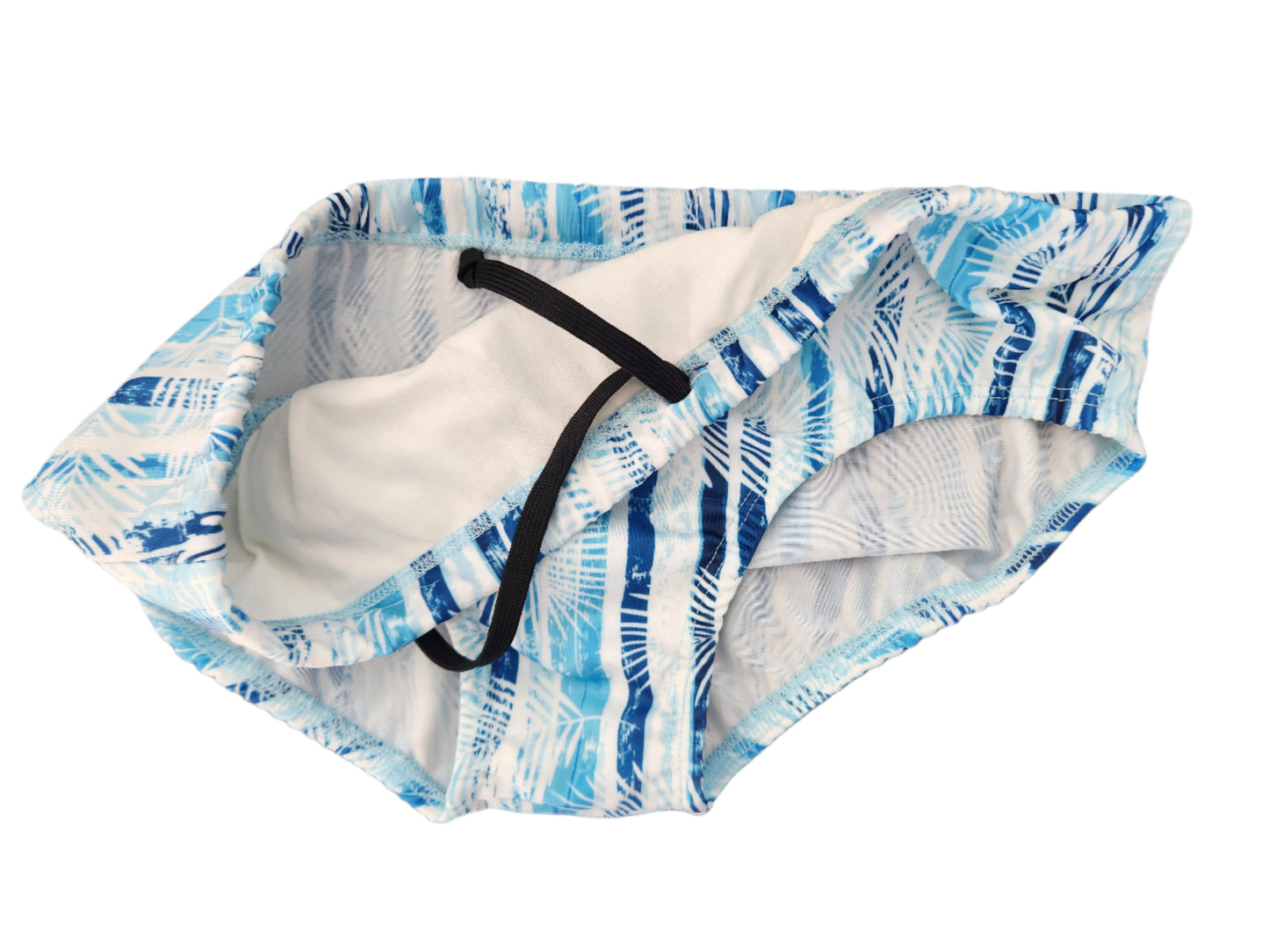 Brief Swimsuit in Palm Leaves