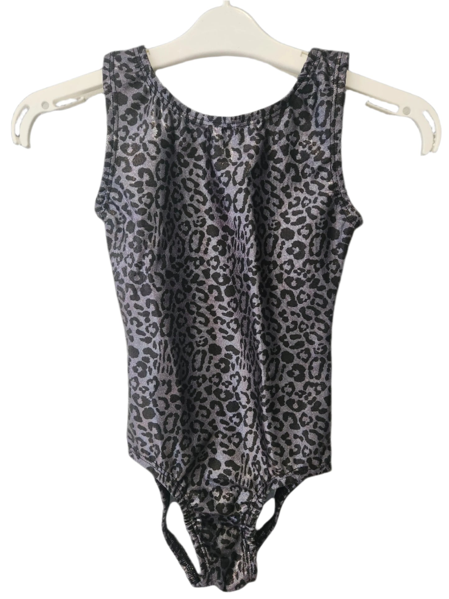 Leotard Mystique Leopard Print on Dark Grey