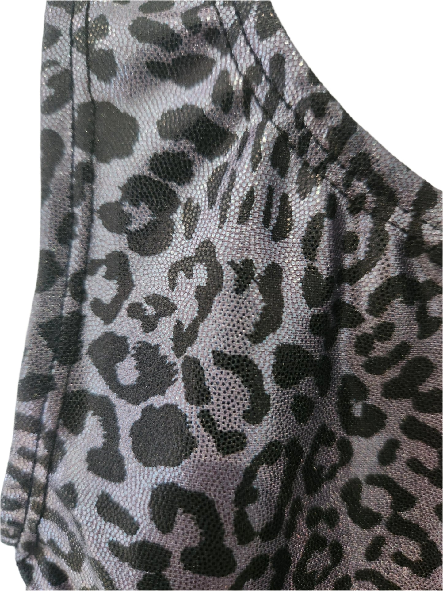 Leotard Mystique Leopard Print on Dark Grey