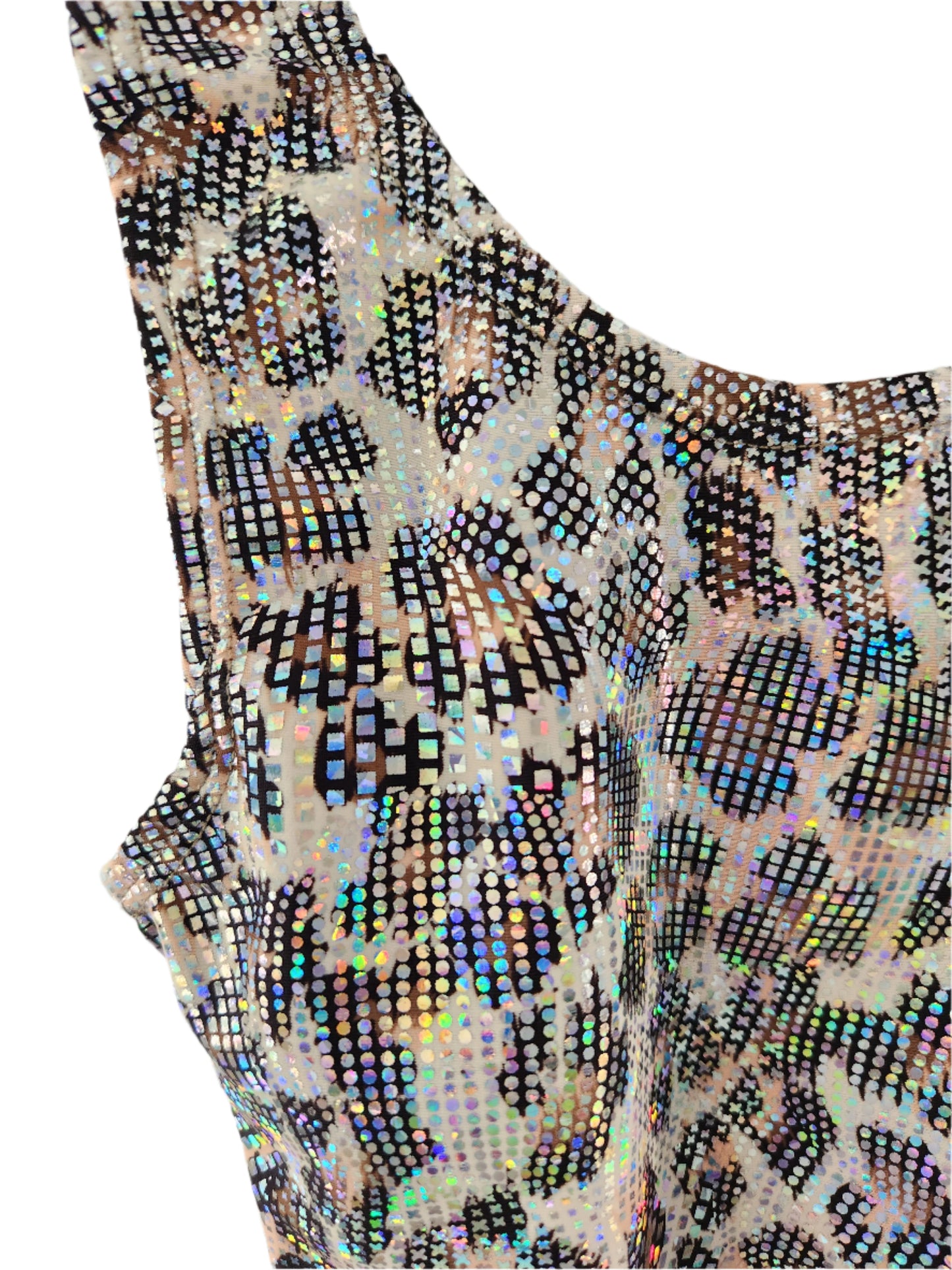 Leotard Hologram Leopard Print