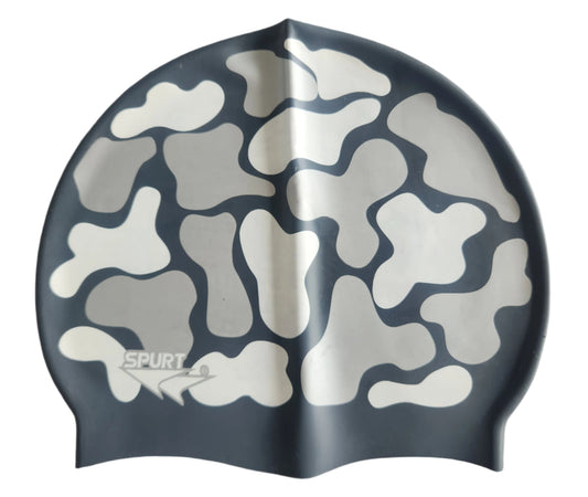 Army Style Camo on Dark Grey Spurt Silicone Cap