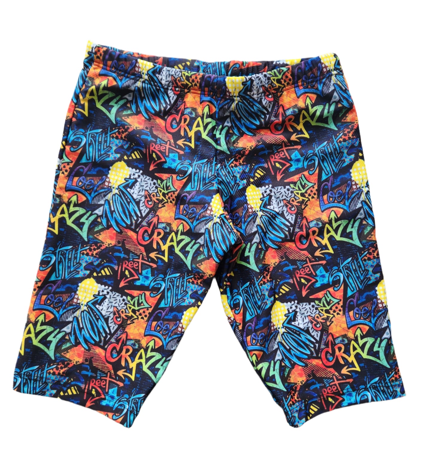 Extra Life Jammer Swimsuit in Crazy Graffiti