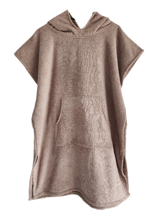 Hooded Towel in Taupe