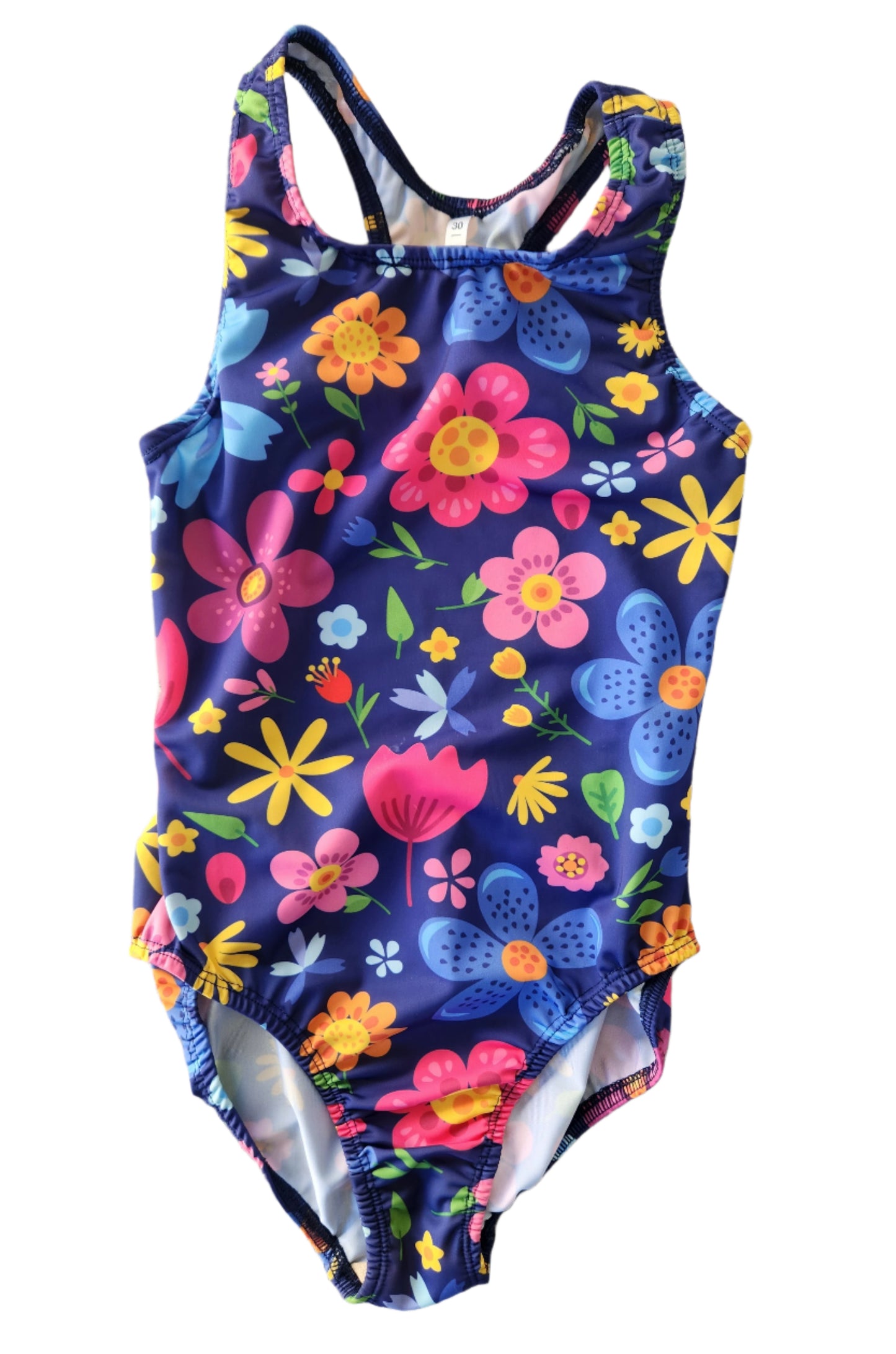 Extra Life Fastback Swimsuit in Happy Flowers Design