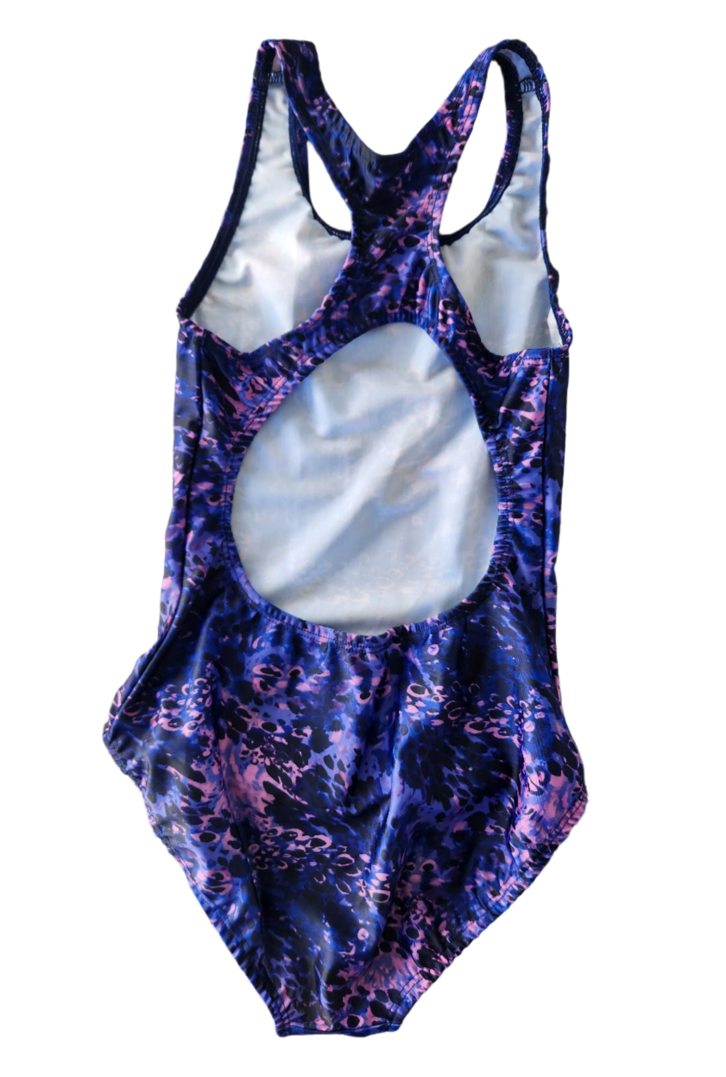 Extra Life Fastback Swimsuit in Purple & Pink Spotted Design
