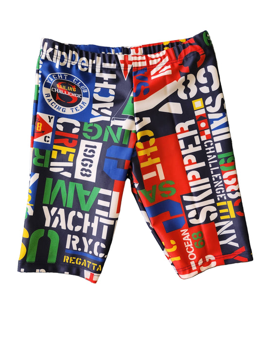 Kikx Extra Life Jammer Swimsuit in Bright Nautical Design