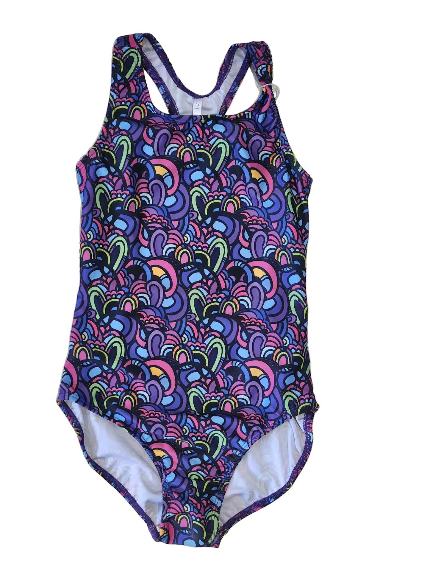 (SP) Extra Life Fastback Swimsuit in Candy Swirl