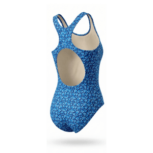 Extra Life Fastback Swimsuit in a Dark Blue Midnight Bloom Print