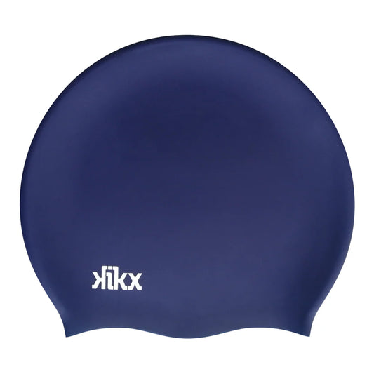Kikx Big Hair Plain Medium Dark Navy Matte Silicone Swim Cap