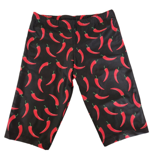 Kikx Extra Life Jammer Swimsuit in Chillis on Black