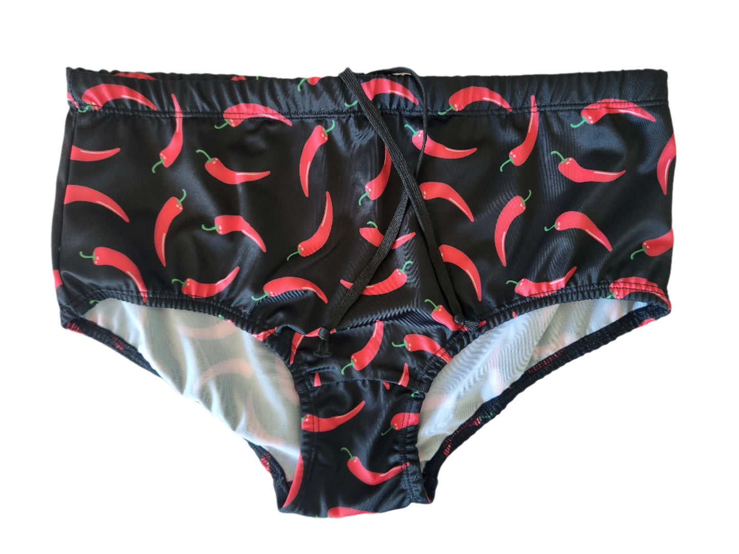 Boxer Swimsuit in Chillies Design