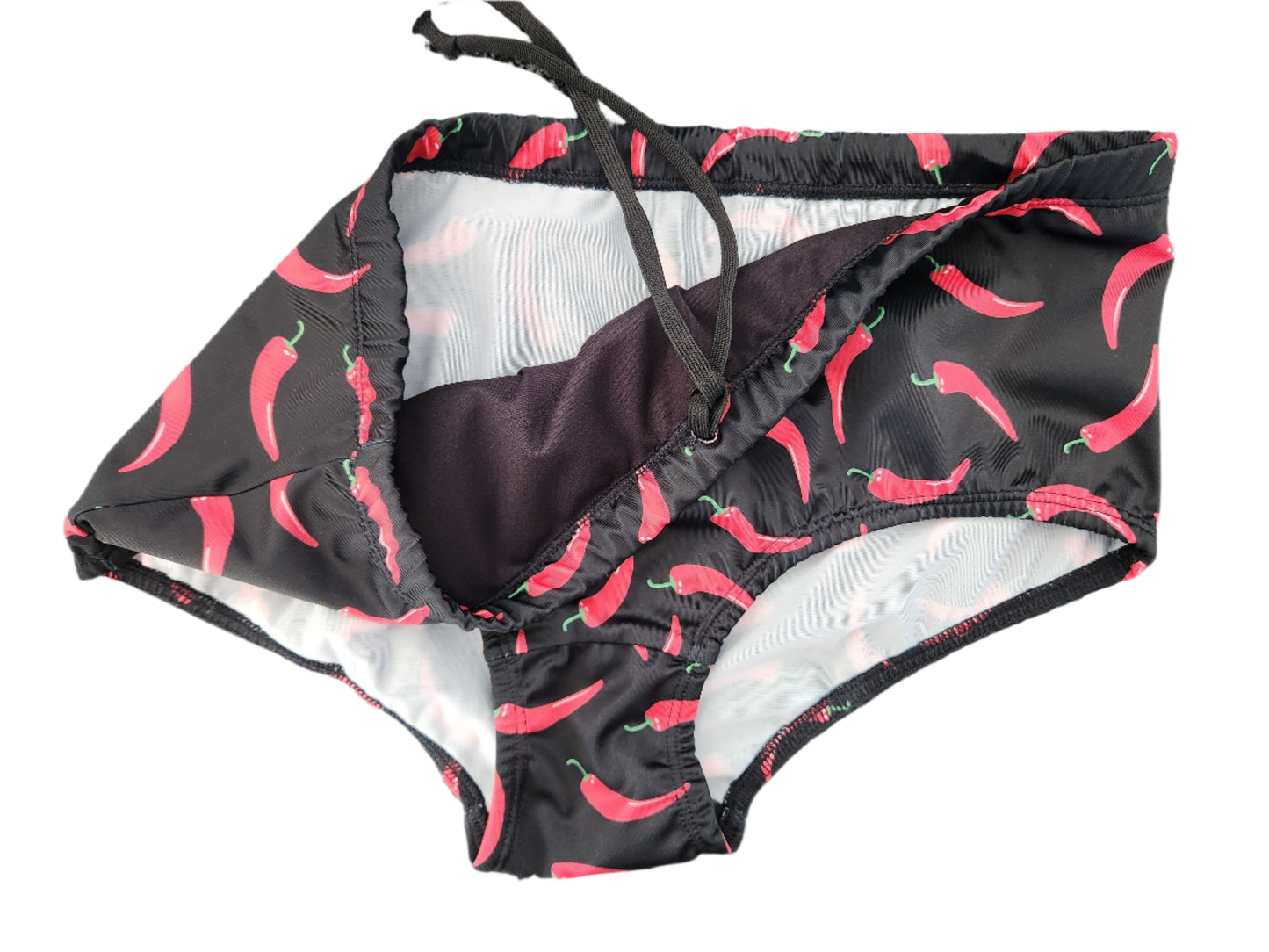 Boxer Swimsuit in Chillies Design