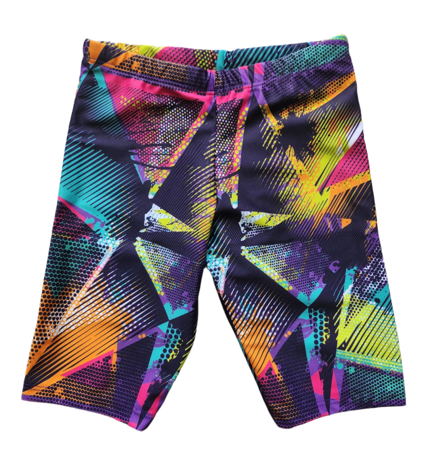 Kikx Extra Life Jammer Swimsuit in Geometric Multi Colours
