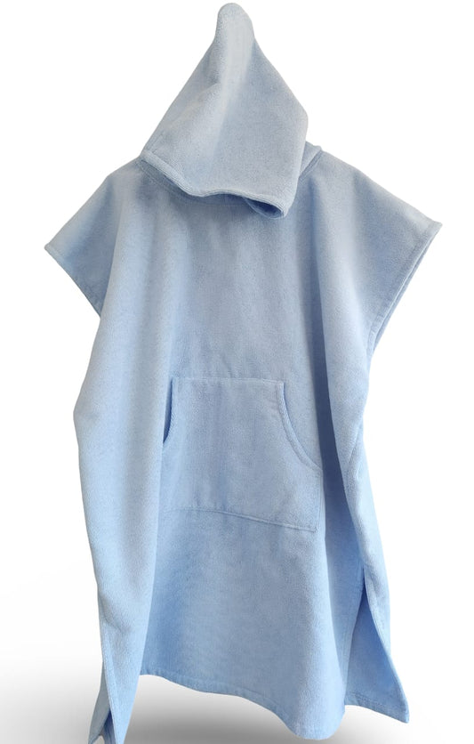 Hooded Towel in Pastel Blue
