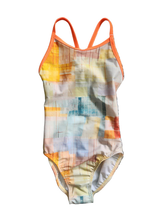 Extra Life Thin Strap Swimsuit in Matrix Orange