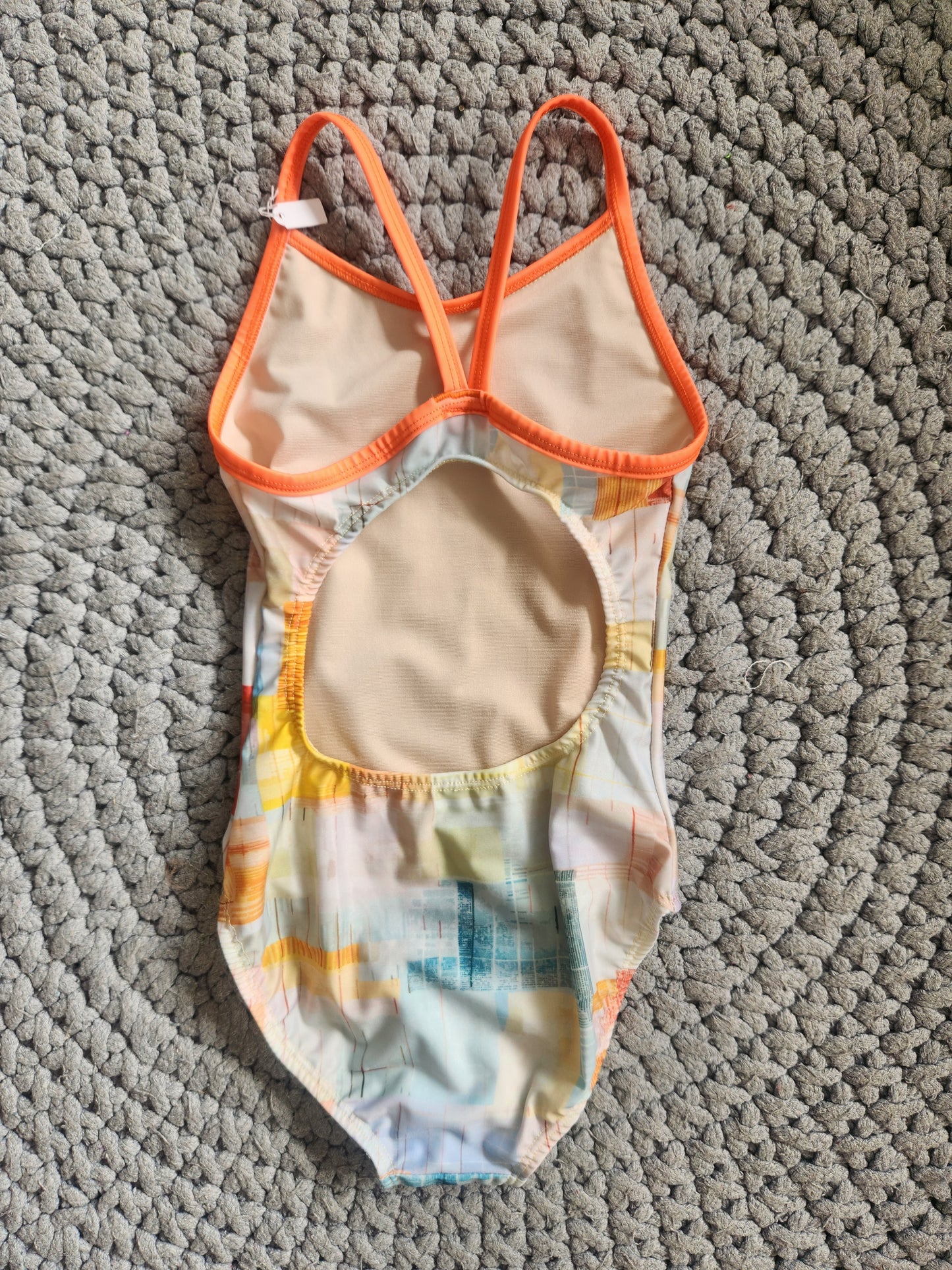 Extra Life Thin Strap Swimsuit in Matrix Orange
