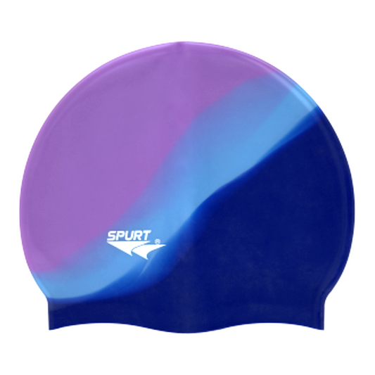Multi Colour Violet & Blues Spurt Silicone Cap