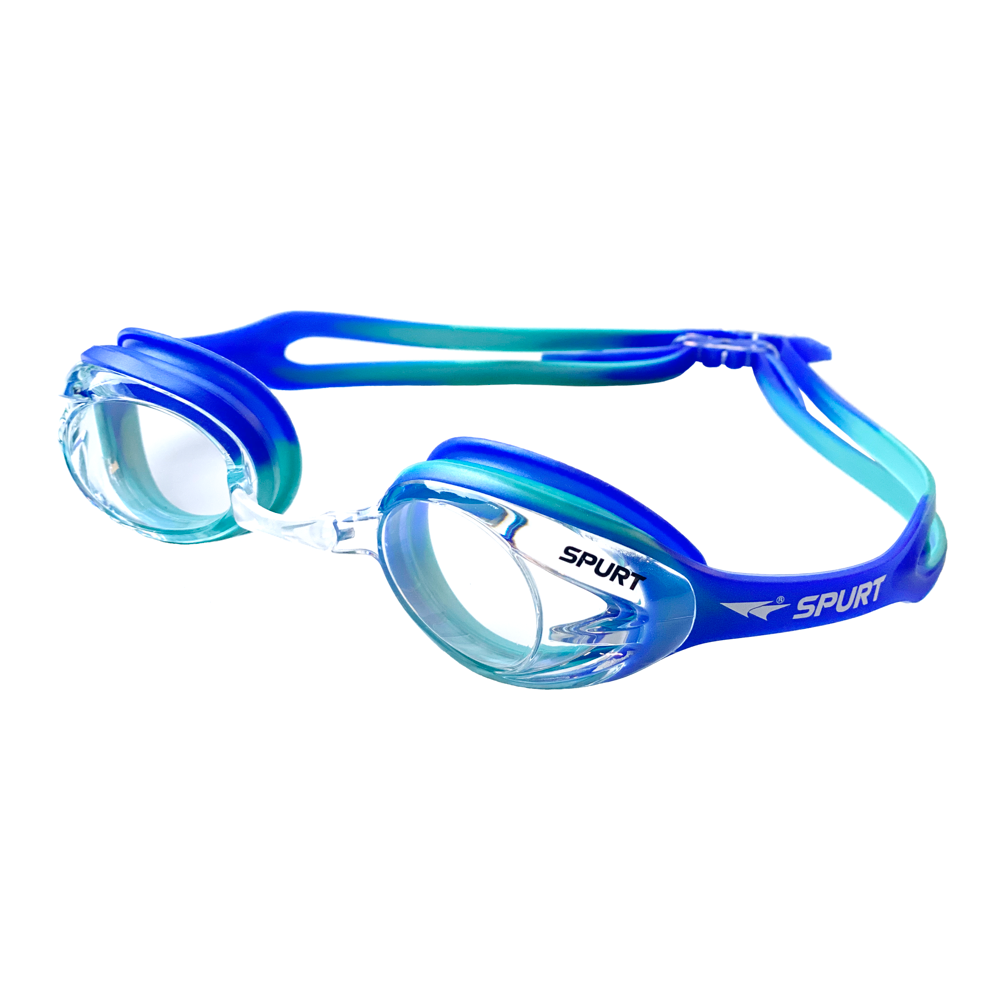 Spurt Crush N3 Senior Goggle in Blue Violet & Sea Green with Clear Lens