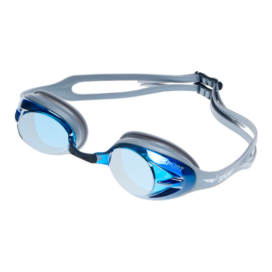 Spurt Crush N3 Senior Goggle in Grey with Mirror Silver/Blue Lens & Medium Tint
