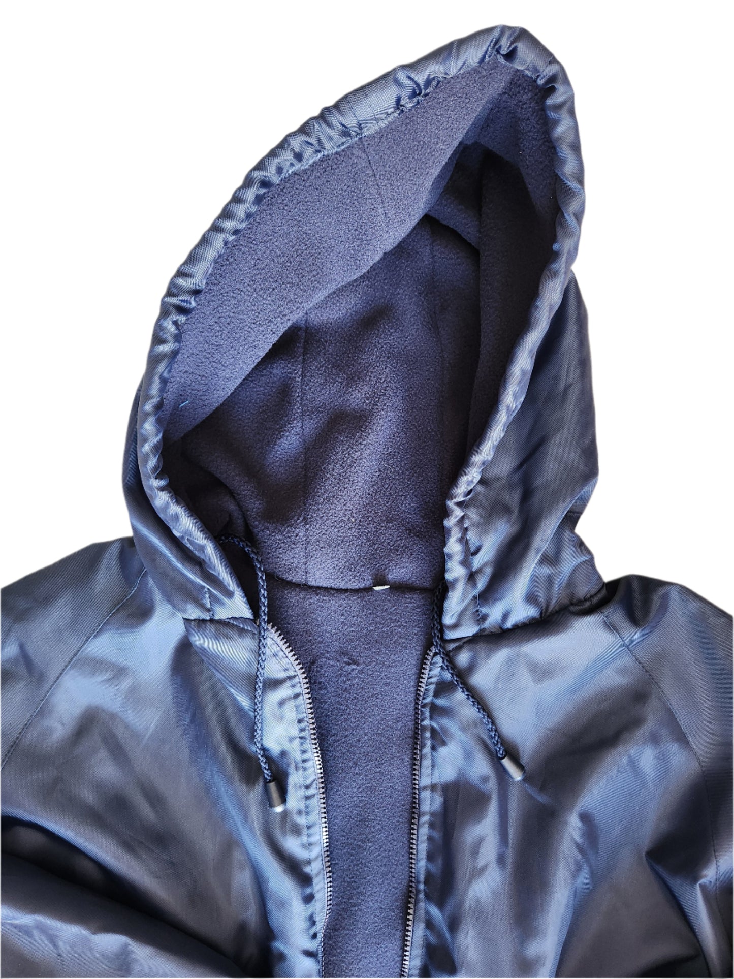 Navy Parka Jacket with Navy Fleece Lining