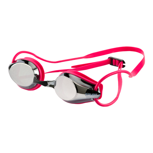 Spurt Intermediate Racer R3 Senior Goggle in Dark Pink with Mirror Silver Lens & Dark Tint