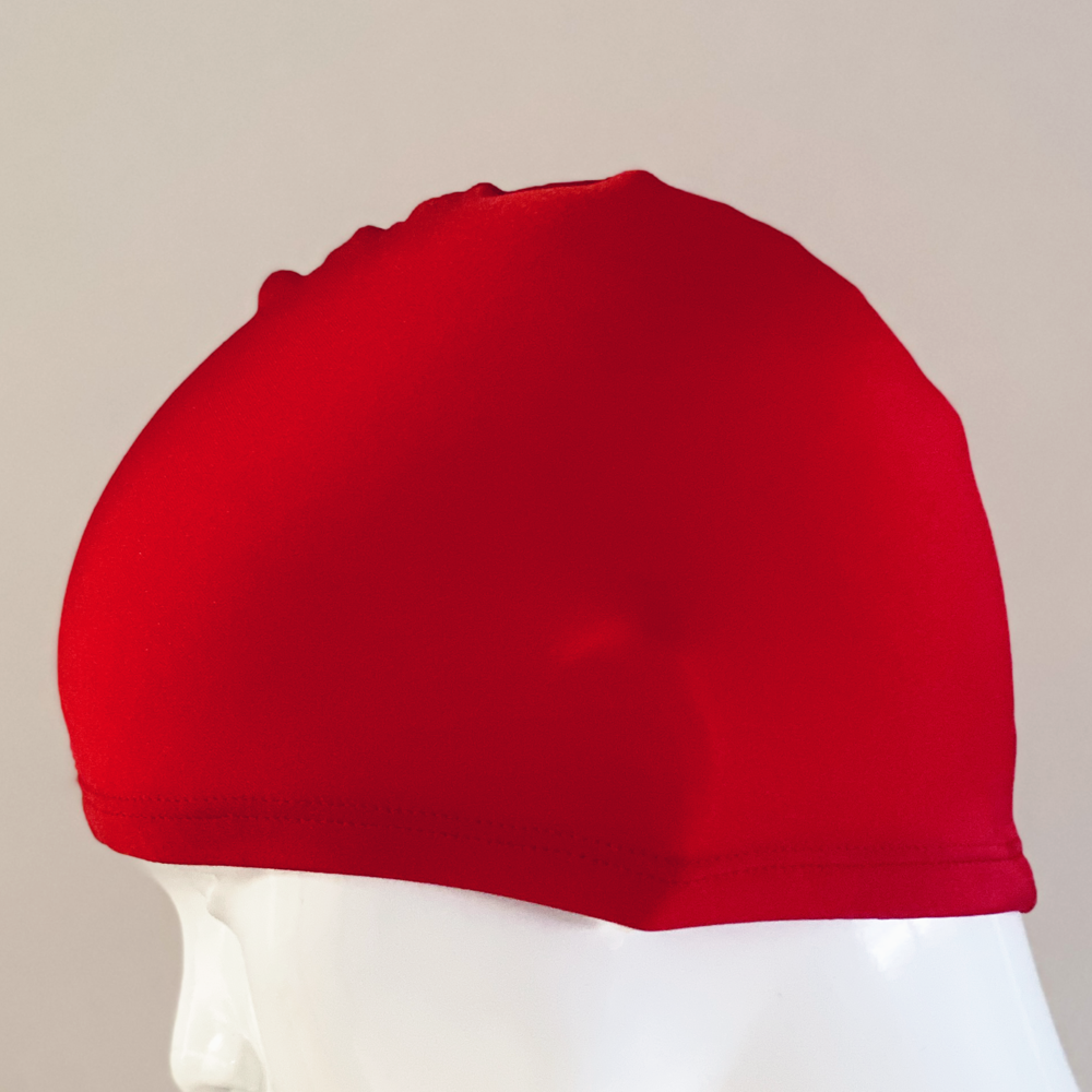 Lycra Swim Cap: Red