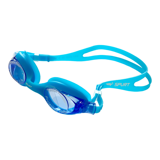 Spurt Comfort Sil 60 Senior Goggle in Light Blue with Blue Lens & Light Tint
