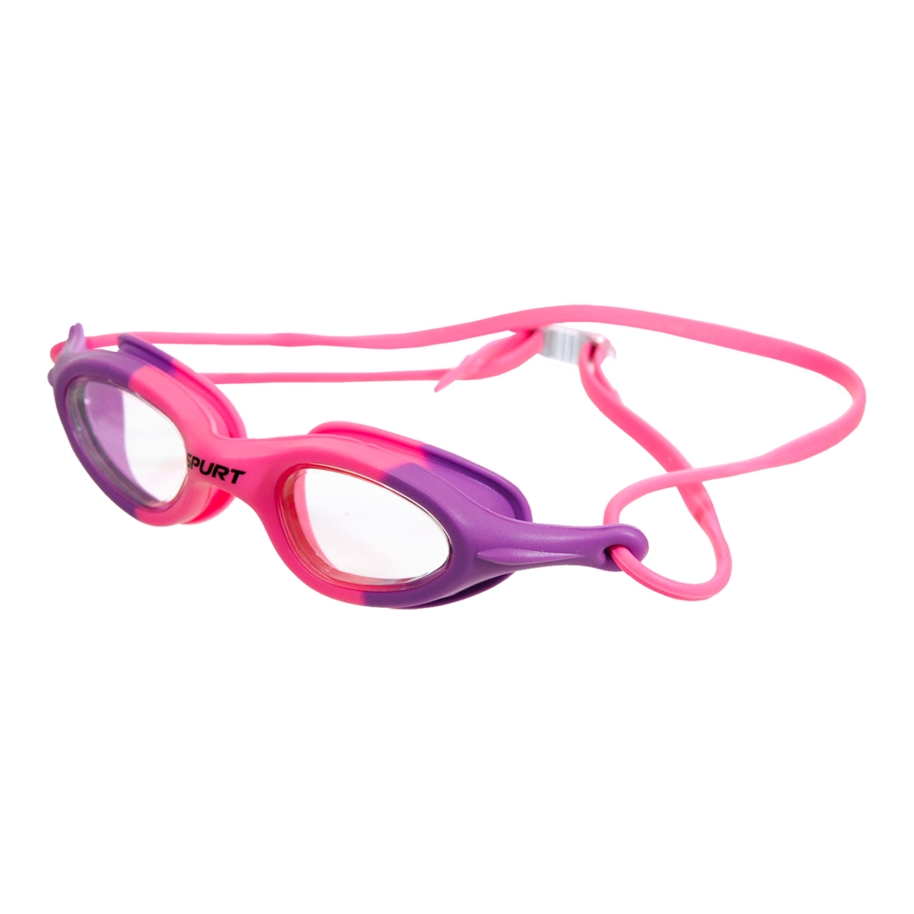 Spurt Flex Sil 1 Junior Goggle in Purple & Pink with Clear Lens