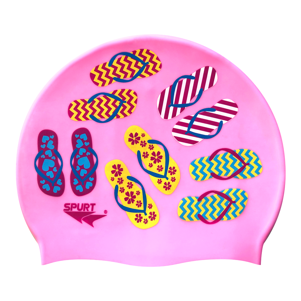 Slip Slops on Light Pink Spurt Silicone Cap