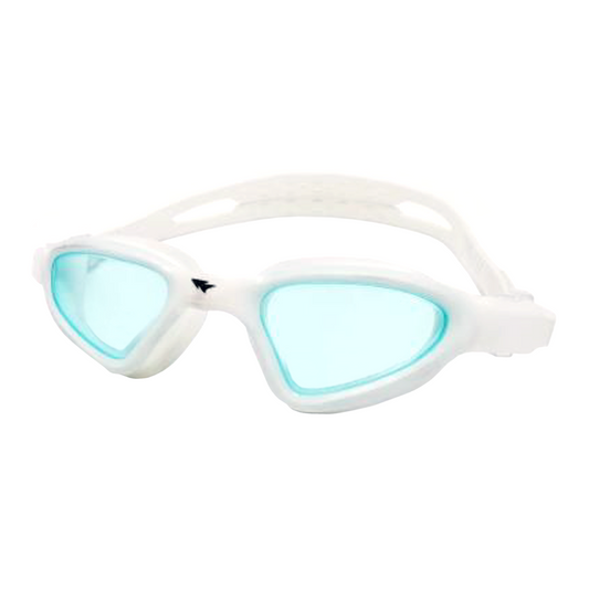 Spurt Manatee TP156 Senior Goggle in White with Aqua Lens & Light Tint