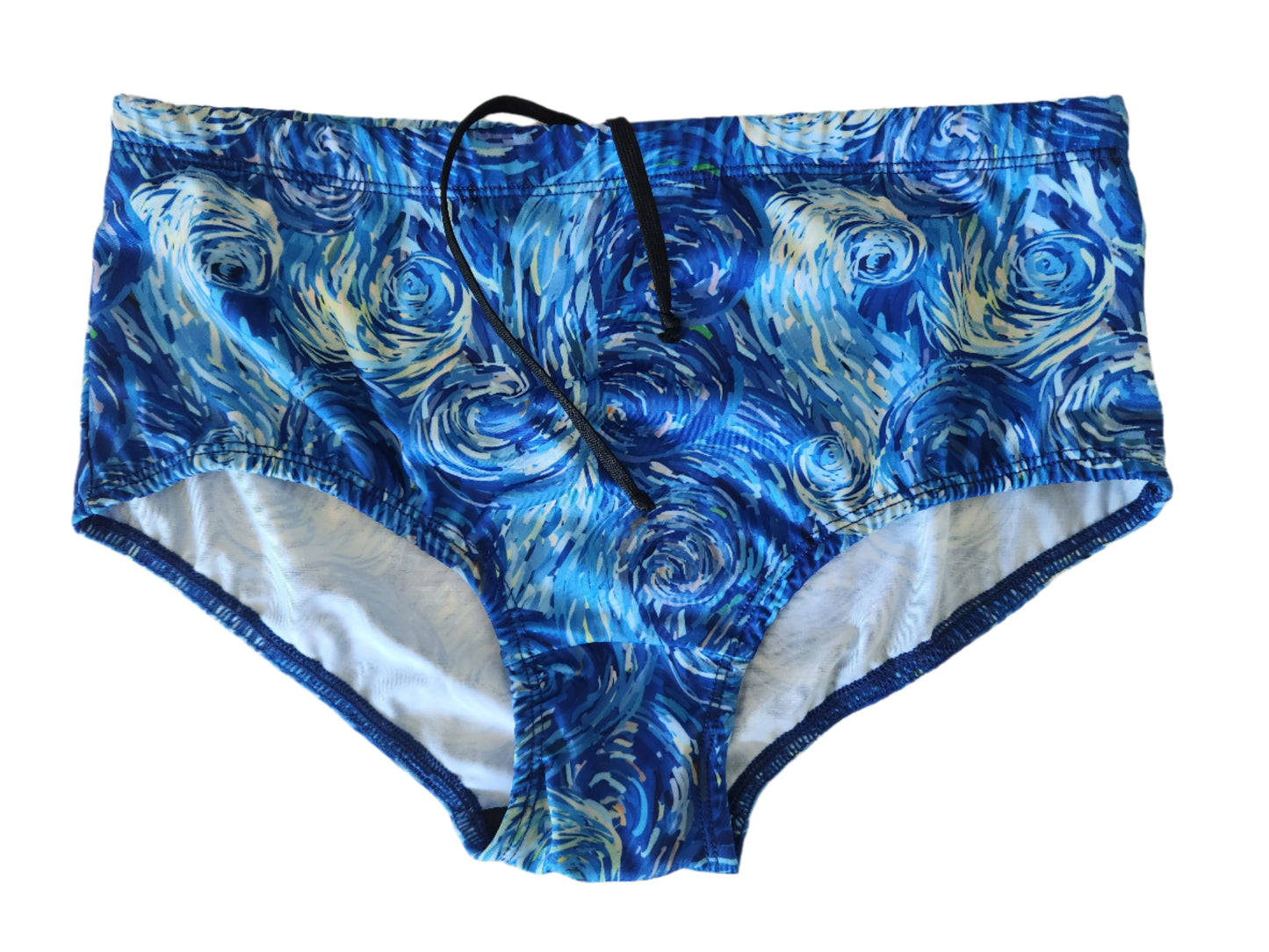Boxer Swimsuit in Van Gogh Style Design